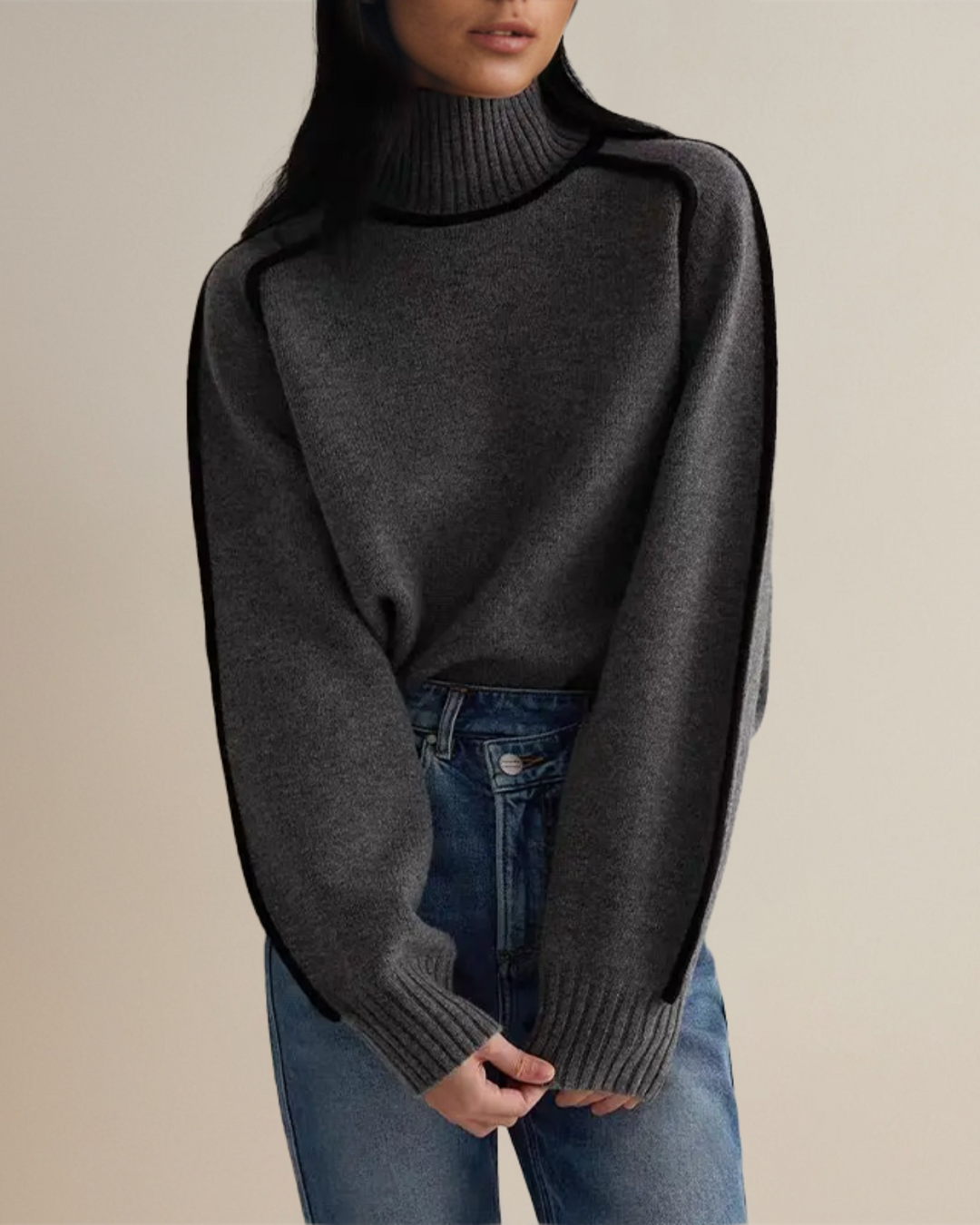 Stilla | Rullekrave sweater med elegant snit