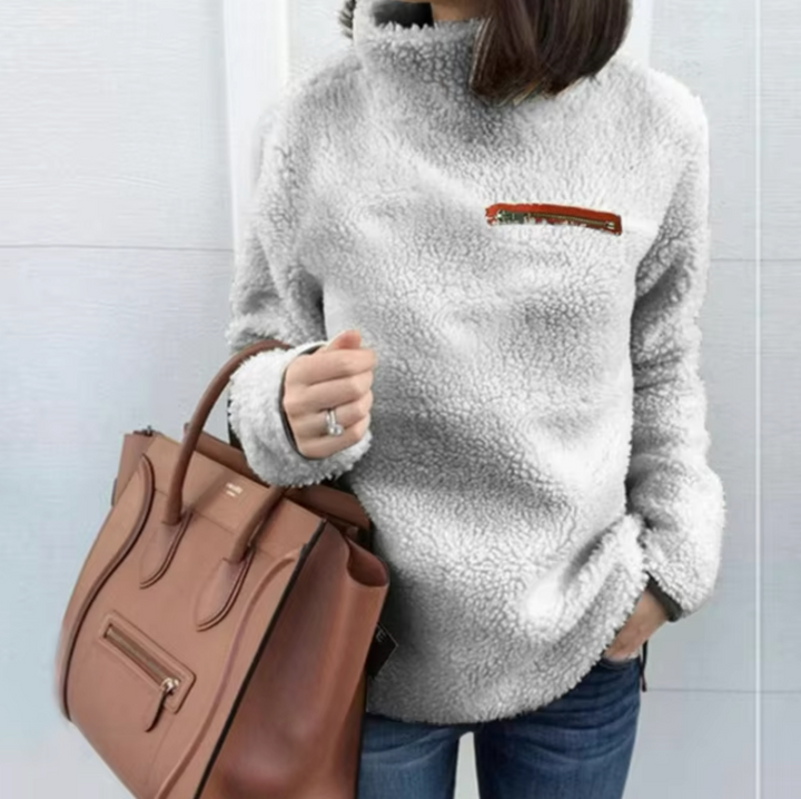 Stilla | Pullover med blød ståkrave