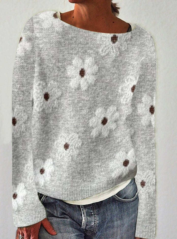 Stilla | Moderne Sweater Med Lange Ærmer og Tryk