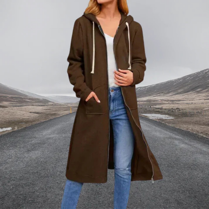 Stilla | Dame Hoodie Cardigan