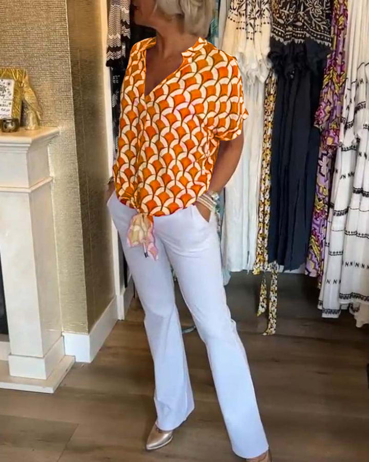 Stilla | Bedruckte Bluse mit einzigartigem Muster