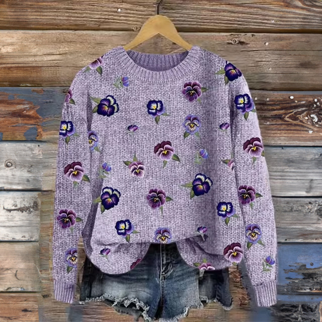 Stilla | Behagelig sweater med magiske blomster