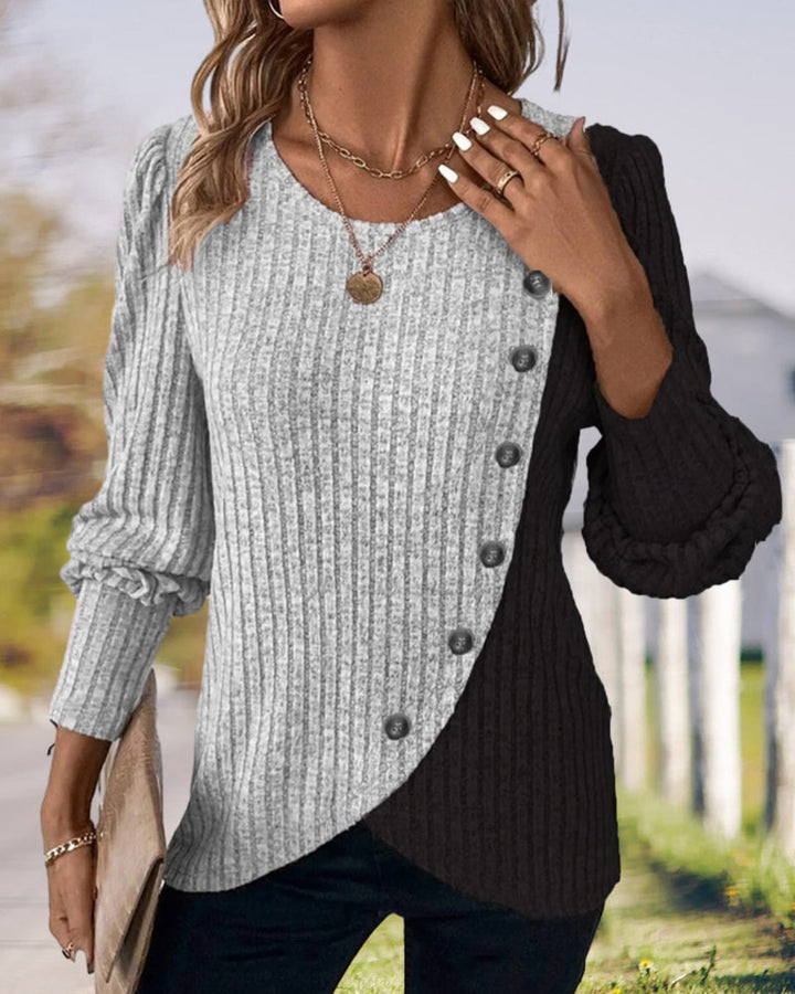 Stilla | Elegant Pullover til Damer med Knapper
