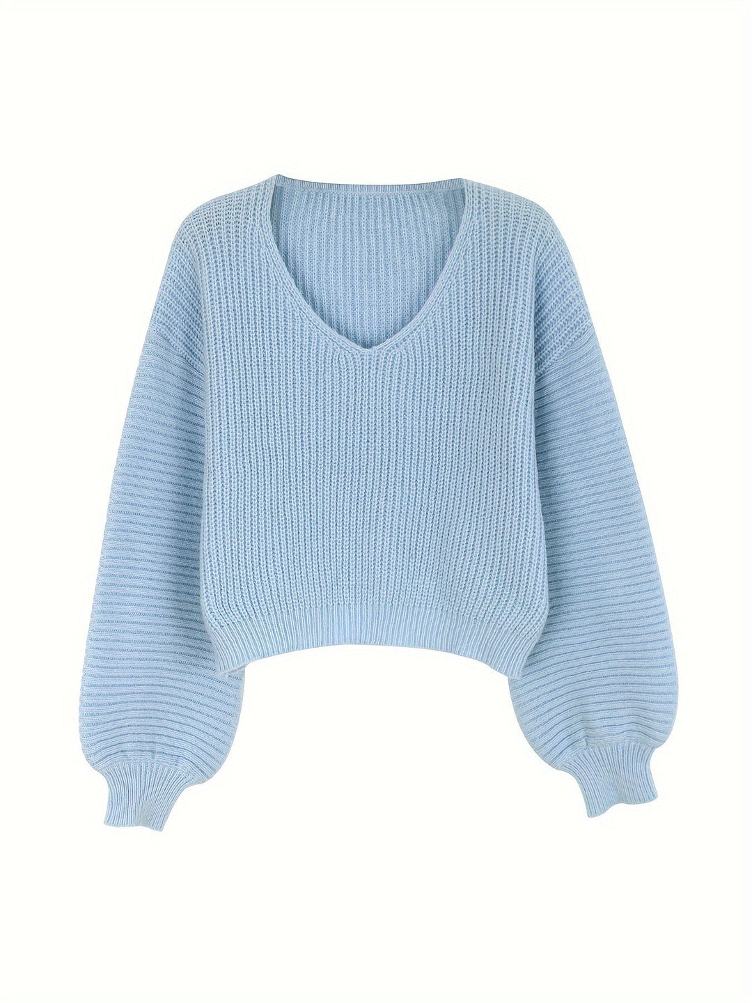 Stilla | V-udskæring Pullover Med Lanternærmer
