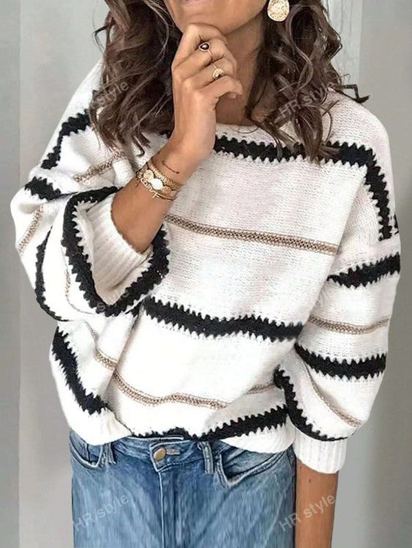 Stilla | Komfortabel Sweater Med Lange Ærmer og Rund Halsudskæring