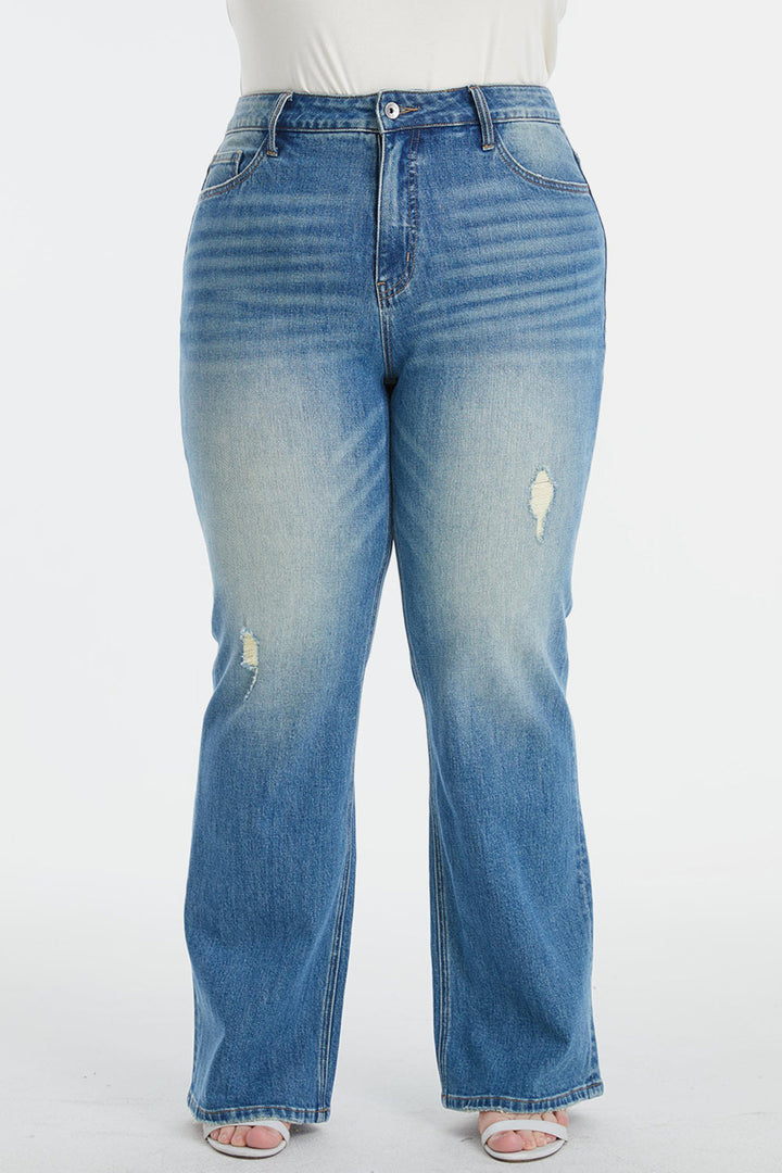 Stilla | Fuld størrelse ultra høj talje gradient bootcut jeans