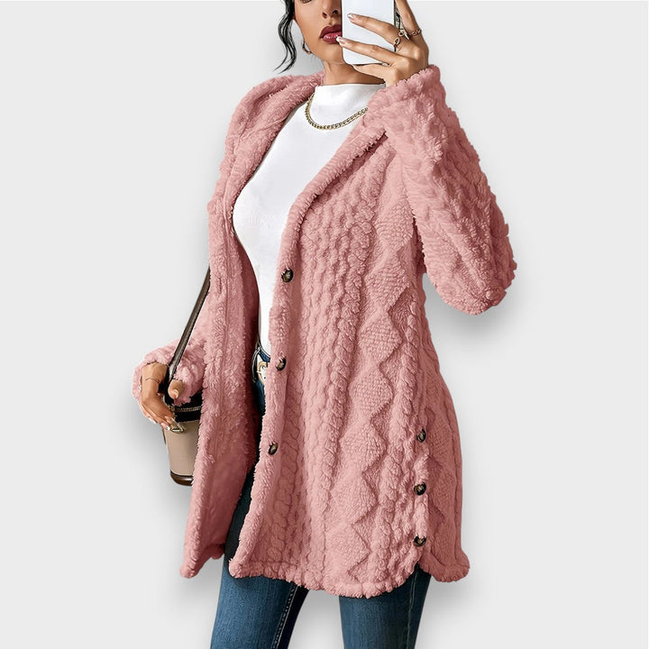 Stilla | Cozy Plush Hættetrøje Cardigan