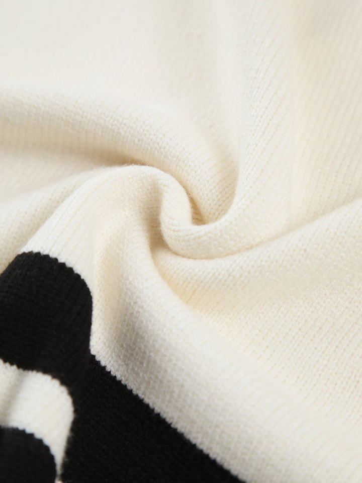Stilla | Miss Paris Mock Neck Stribet Sweater