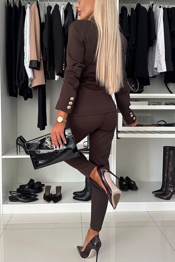 Stilla | Følelse Af Selvsikkerhed Tapered High Waist Bukser Med Lommer