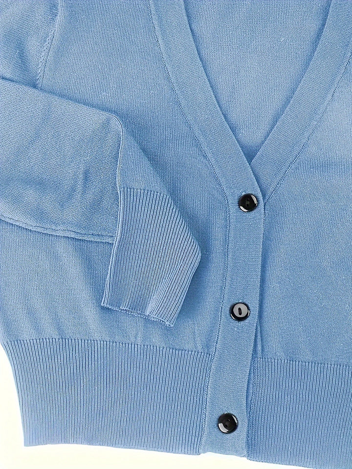 Stilla | Strikjakke Bolero med knaplukning