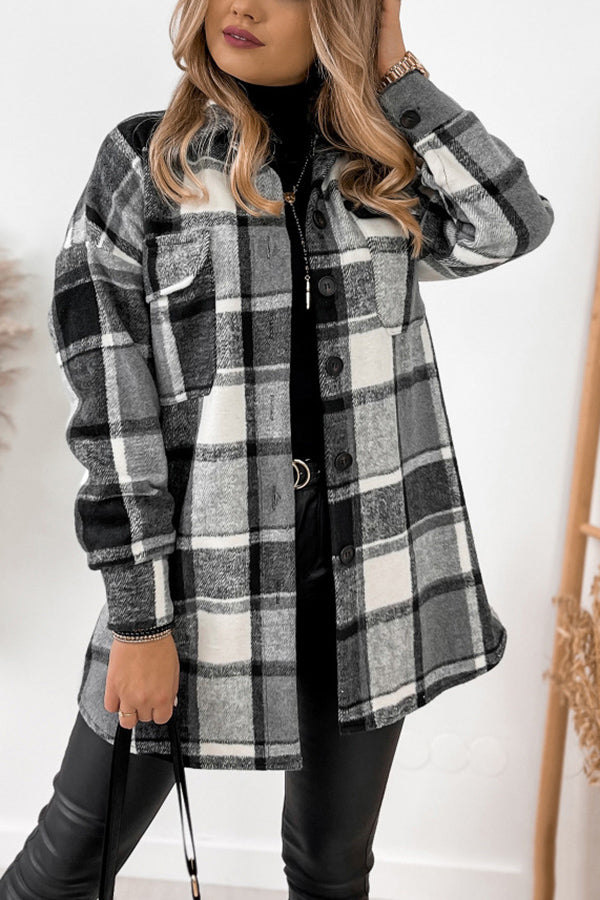 Stilla | Hold Dig Varm Pocketed Plaid Jakke