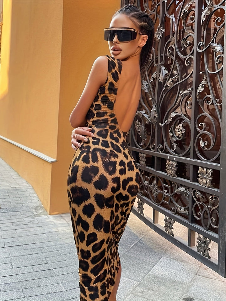 Stilla | Bodycon Kjole Panterprint