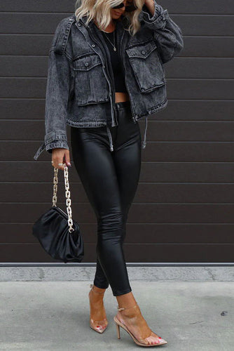 Stilla | Better Today Mineral Wash Denim Lommer Jakke