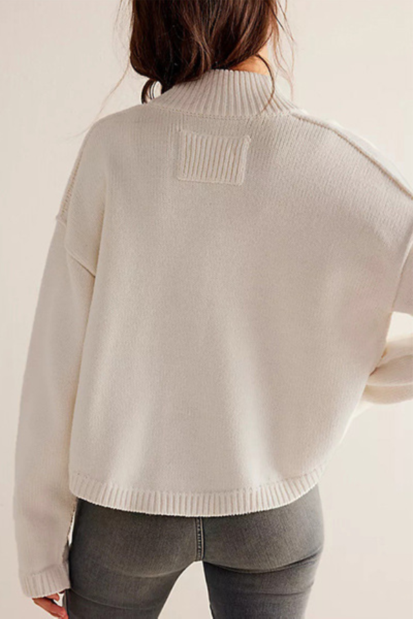 Stilla | Jakke Ståkrave Ensfarvet Cardigan Pullover