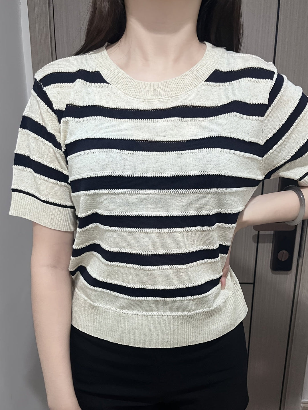 Stilla | Dame T-Shirt Med Striber
