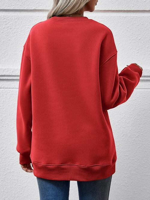 Stilla | Træ Grafik Drop Skulder Sweatshirt