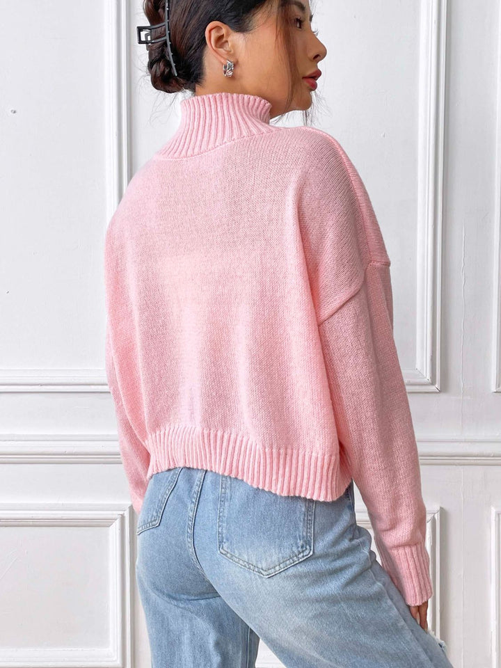 Stilla | Rullekrave sweater med lange ærmer