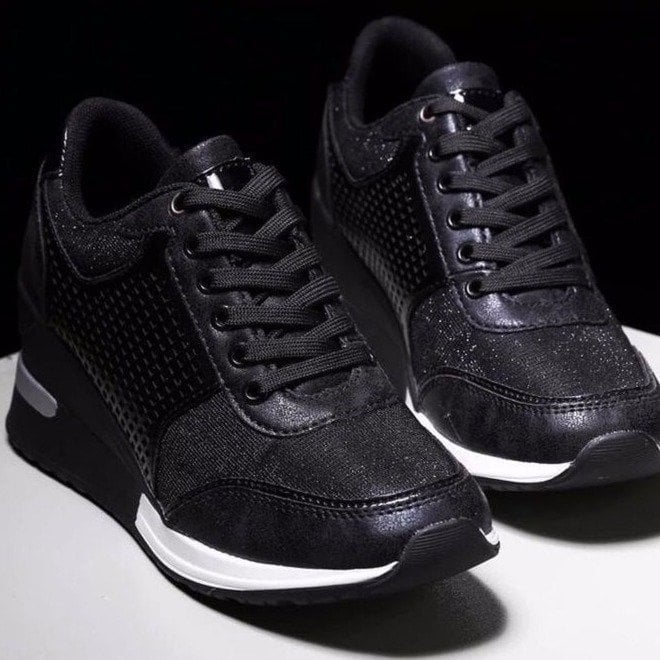 Stilla | Ortopædiske Sneakers med Kilehæl og Stabilitet