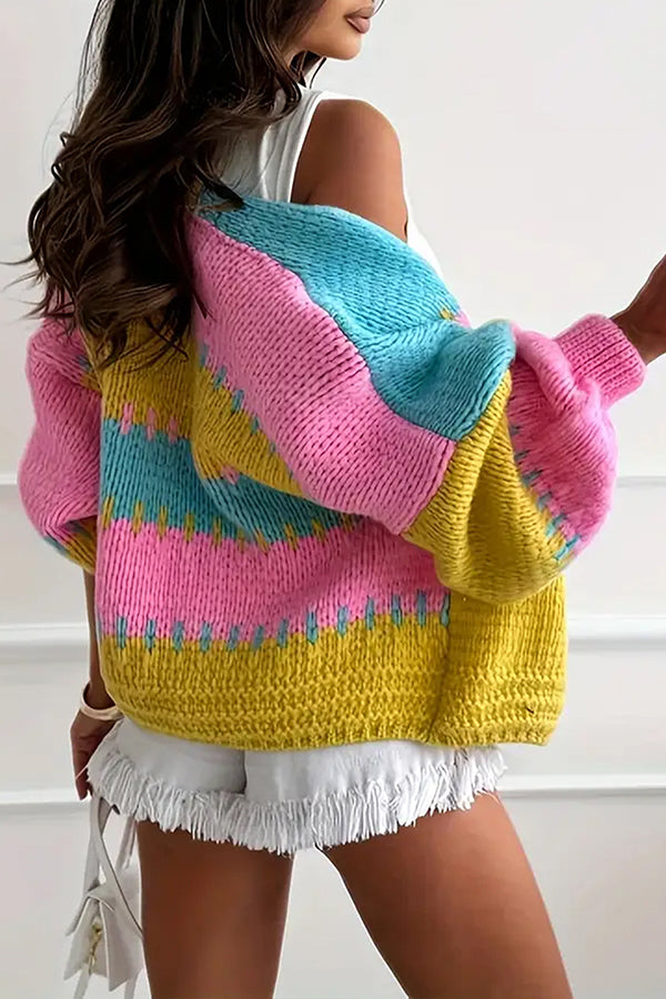 Stilla | Cozy Cardigan med Kontrasterende Sømme