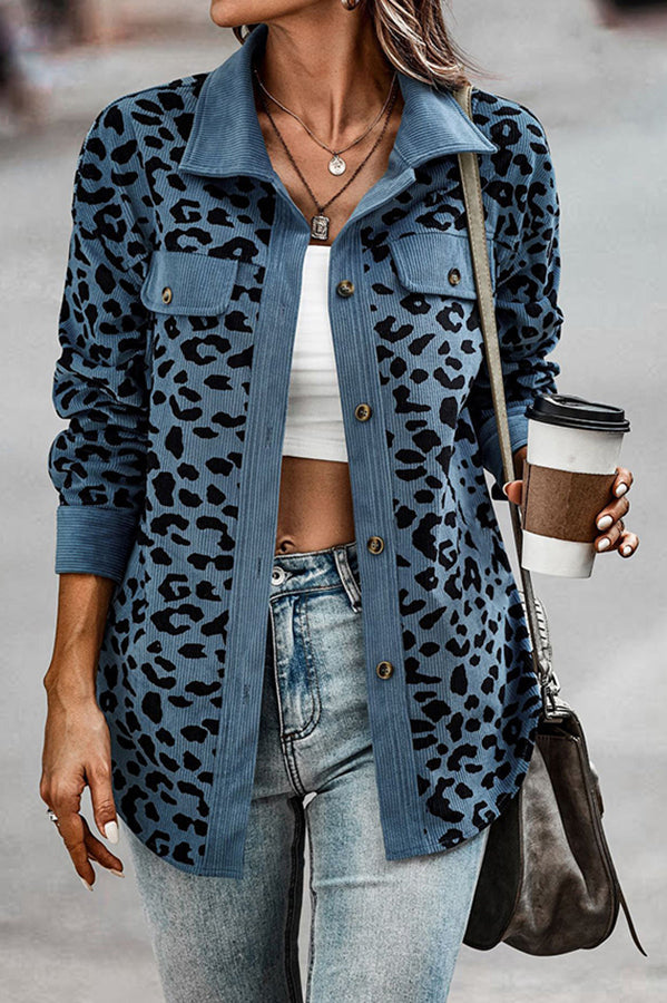 Stilla | No Limitations Lomme Leopard Corduroy Shacket