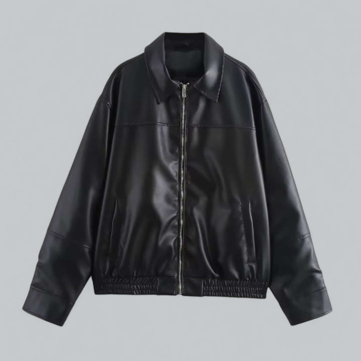 Stilla | Dame Vintage Stil Kunstlæderjakke