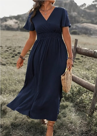 Stilla | Elegante Sommerkjole Med V-hals
