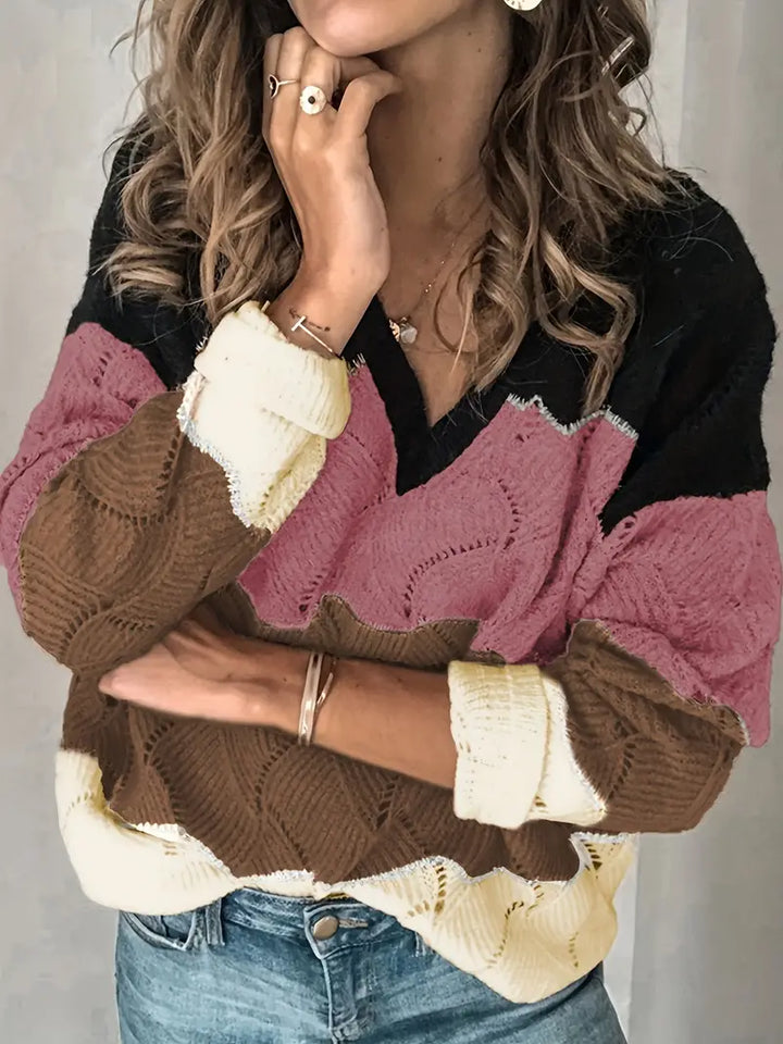 Stilla | Læderpullover med elegant præg