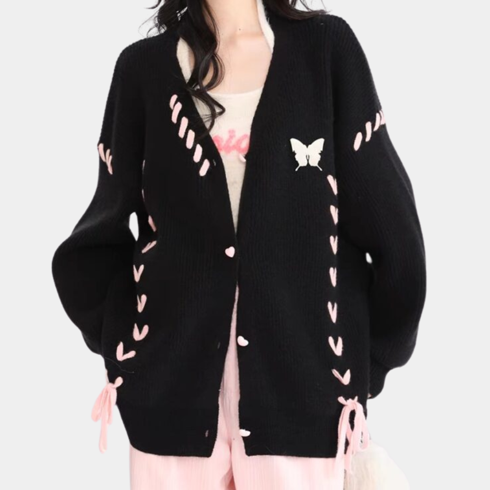Stilla | Læderagtig og elegant cardigan til damer
