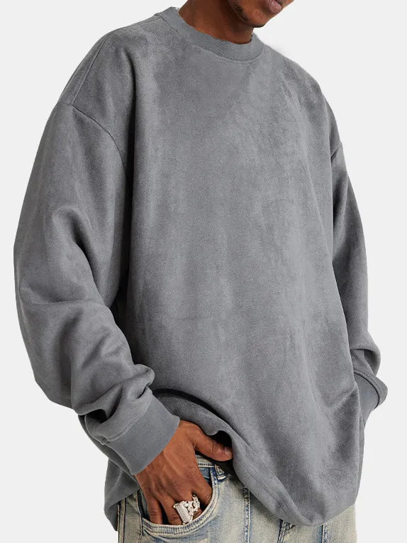 Stilla | Klassisk Suede-Pullover til Mænd