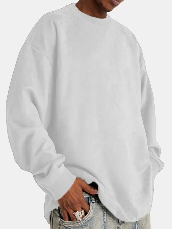 Stilla | Klassisk Suede-Pullover til Mænd