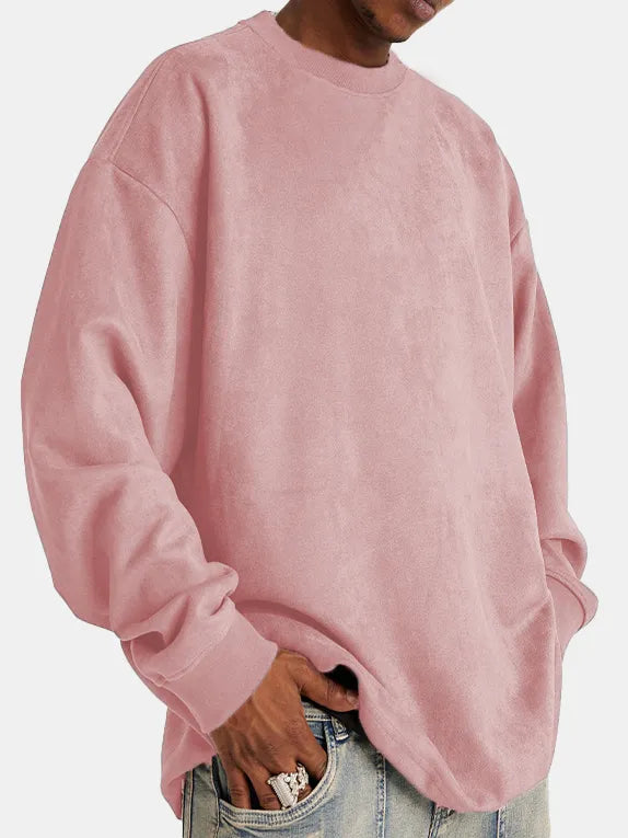 Stilla | Klassisk Suede-Pullover til Mænd
