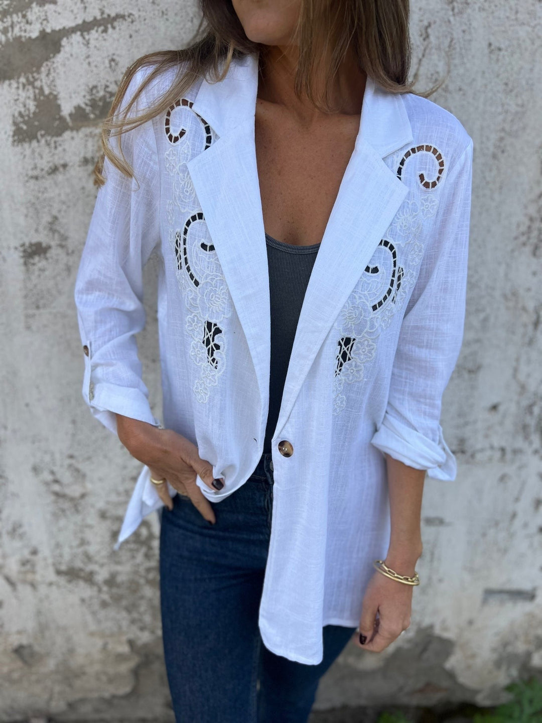 Stilla | Skjorte Med Broderi