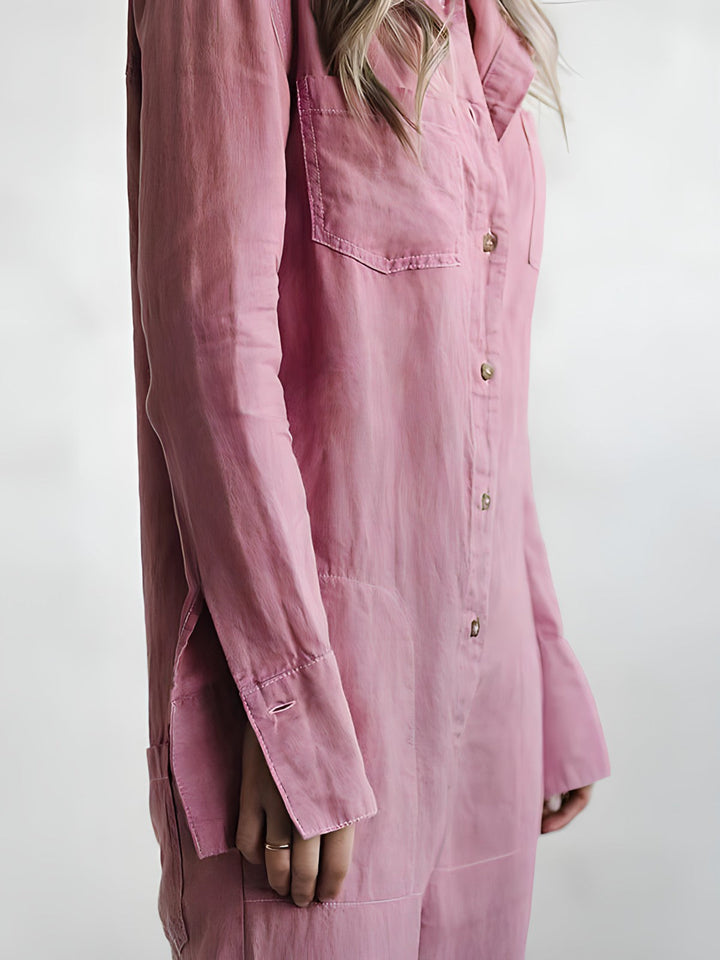 Stilla | Casual og Løs Jumpsuit Med Lange Ærmer