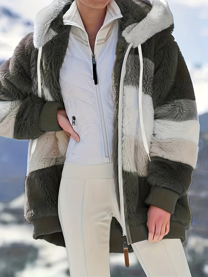 Stilla | Fuzzy jakke til kolde dage