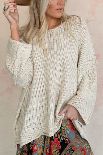 Stilla | Lunt Chunky Strik Sweater med Rund Hals