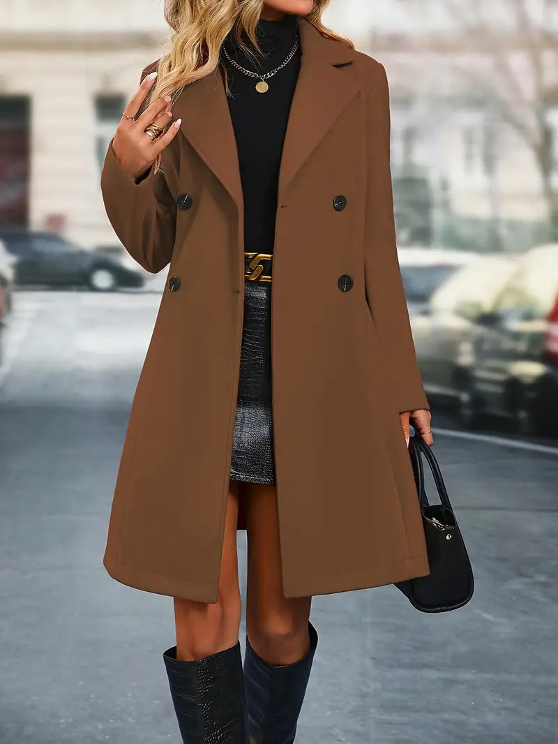 Stilla | Dame Dobbeltknappet Trenchcoat
