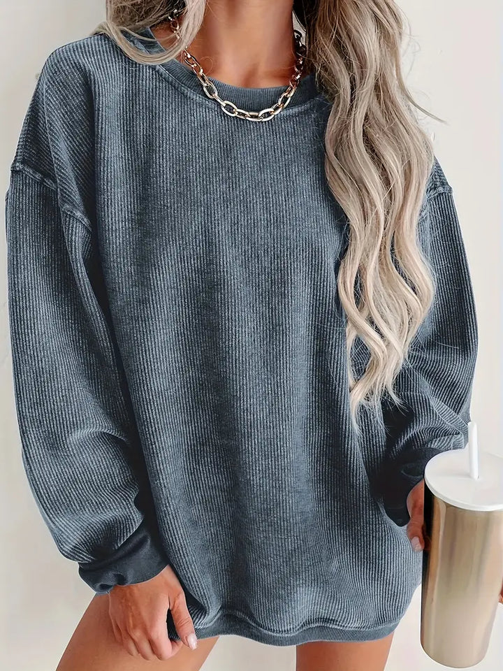 Stilla | Dame Pullover Af Sært Kord, Perfekt Stylet