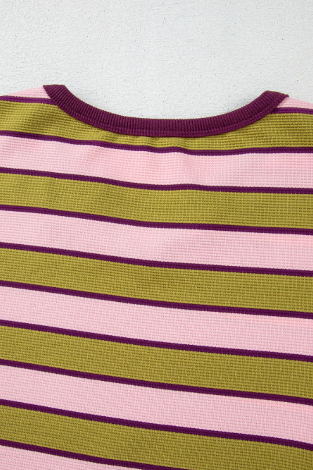 Stilla | Langærmet Stribet T-shirt Med Flæse