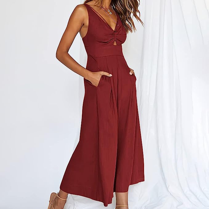 Stilla | Elegant V-hals Overalls