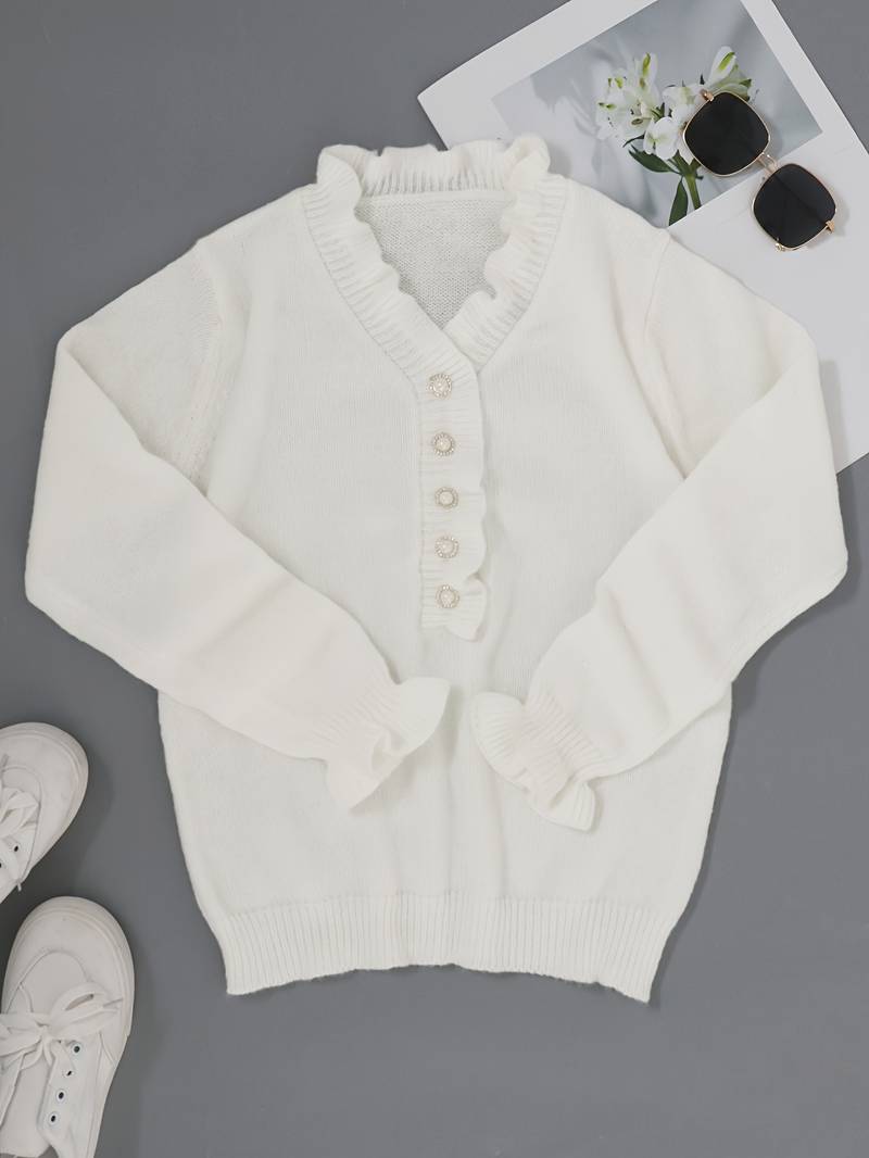 Stilla | Pullover Med Knapper Fantasi