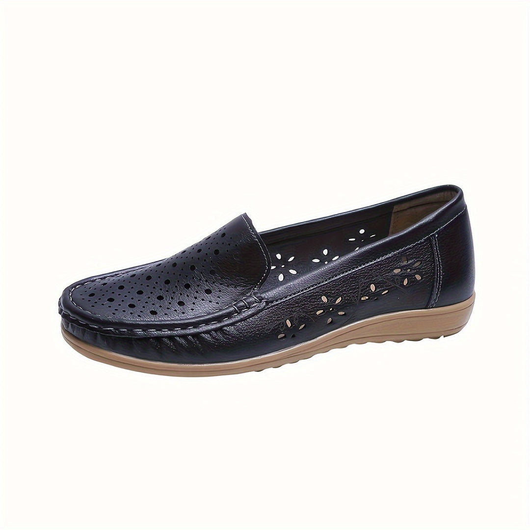 Stilla | Dame Hul Mokkasiner, Åndbare Flade Sko Slip on