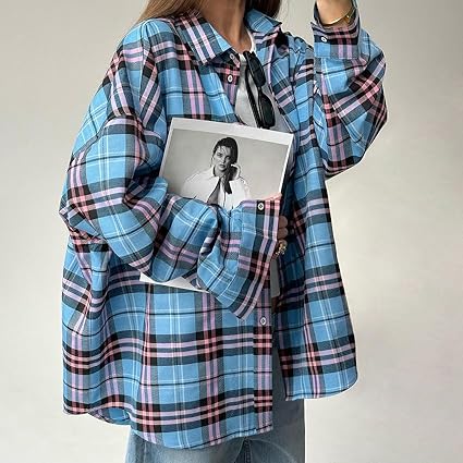 Stilla | Oversize Ternet Flannelskjorte