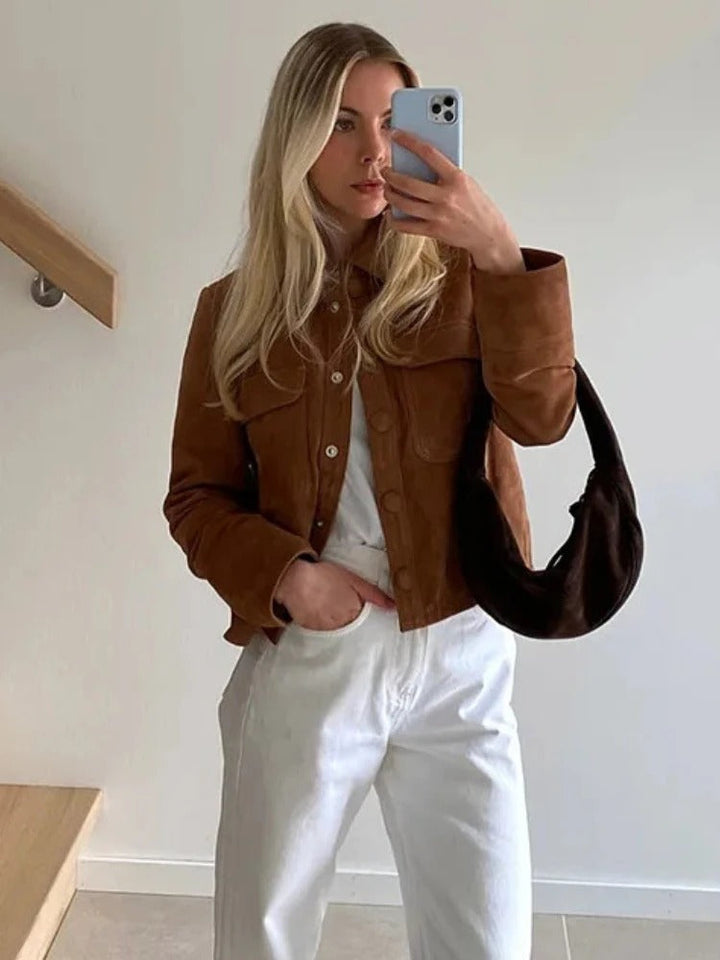 Stilla | Stilfuld Suede Jakke til Damer