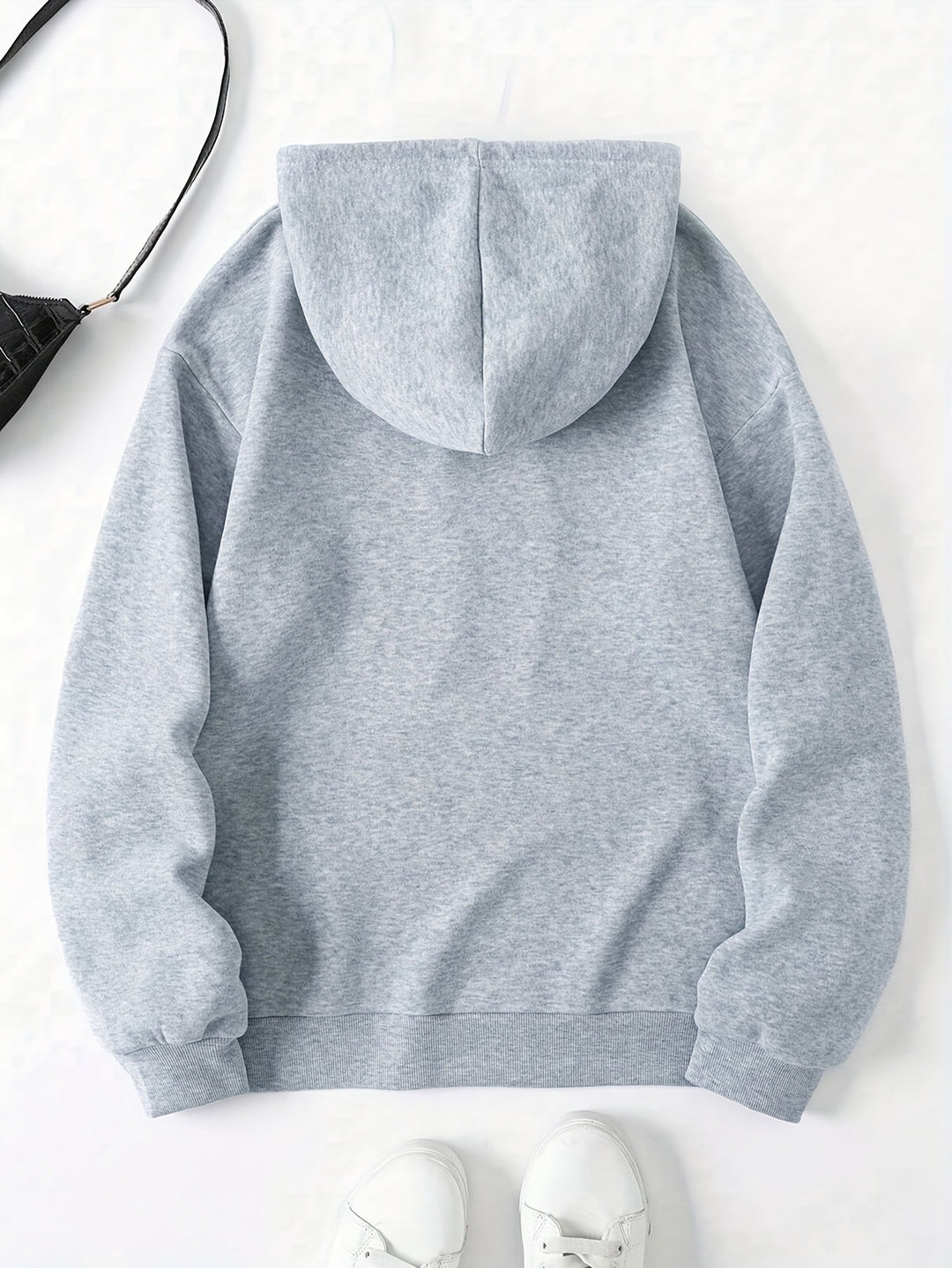 Stilla | Hoodie med kængurulomme og tryk New York