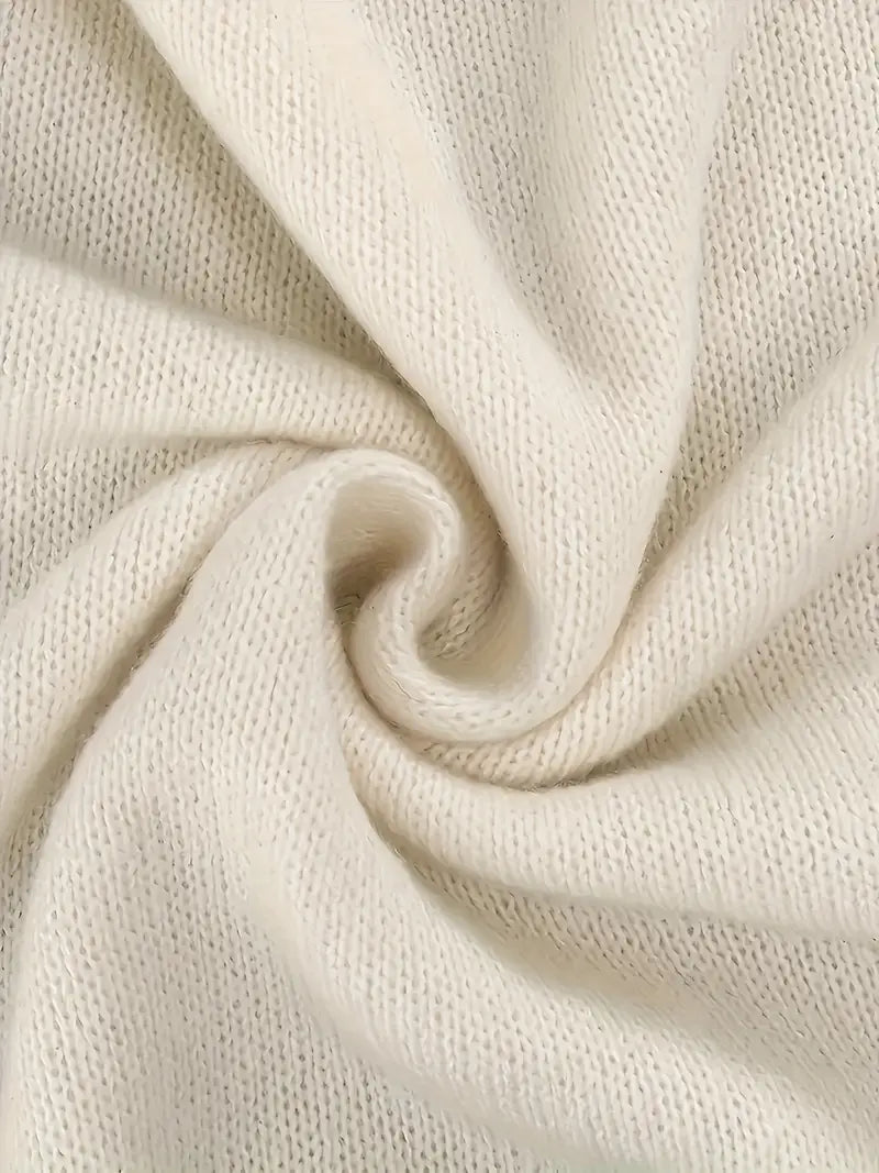 Stilla | Elegant Strikket Sweater Med Stribede Ærmer