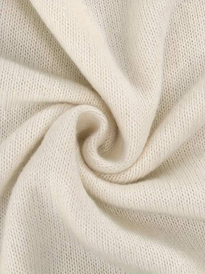 Stilla | Elegant Strikket Sweater Med Stribede Ærmer