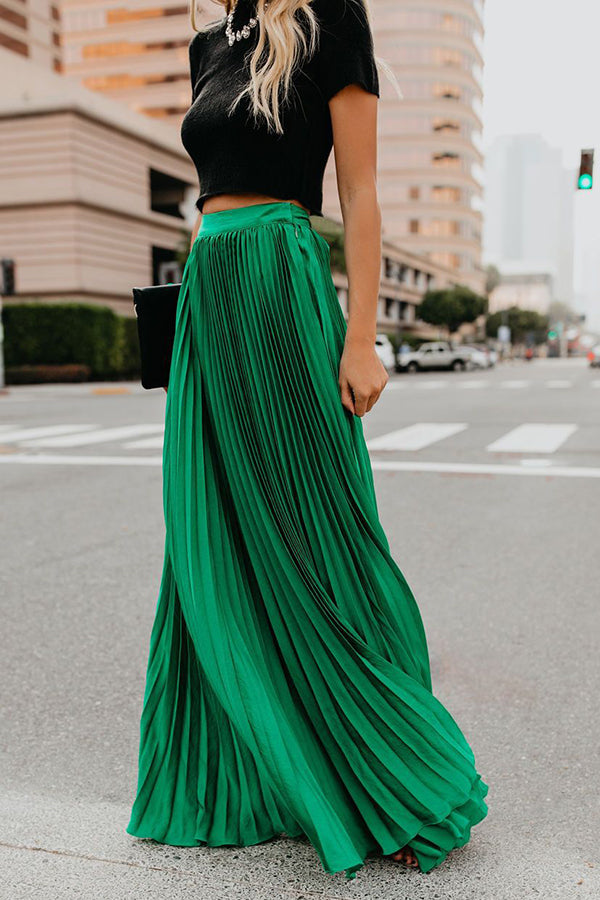 Stilla | for Eternity Plisseret Maxi Nederdel