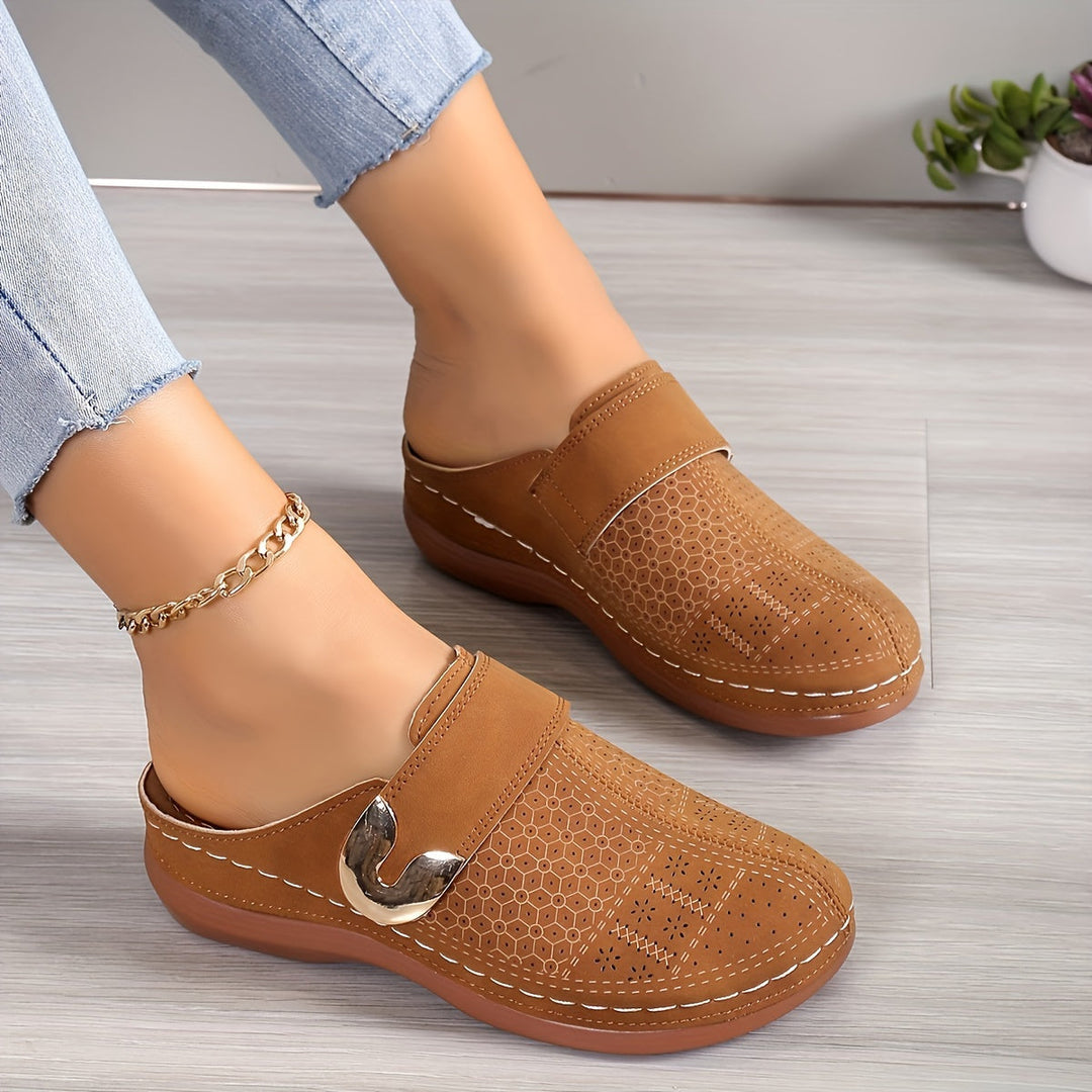 Stilla | Sandaletter Med Kilehæl Komfortable Slip on Sandaler På Platforme Sommer Sko