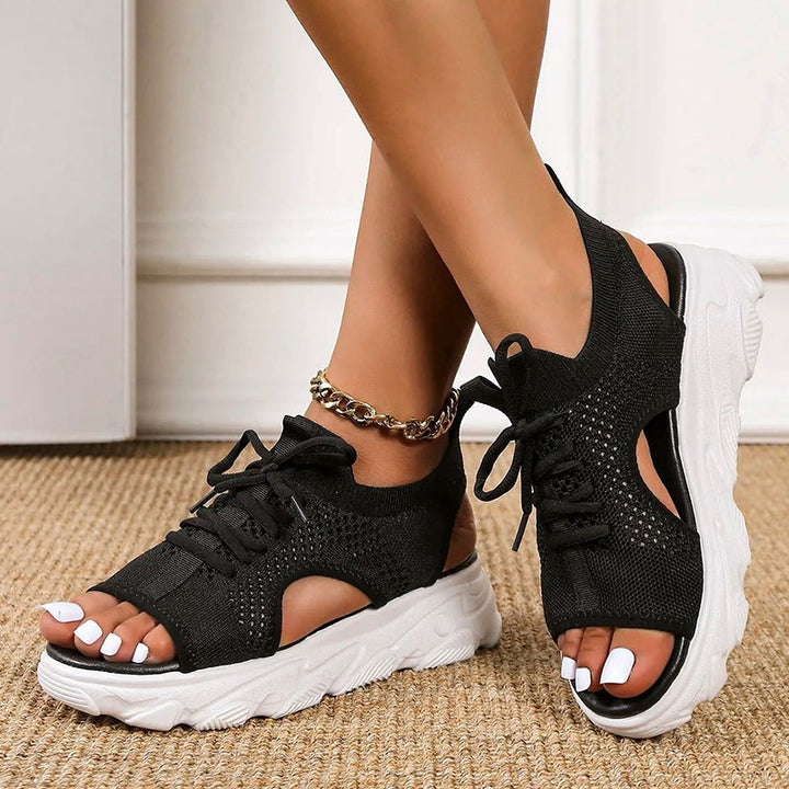 Stilla | Åndbare plateau-sandaler Heidi