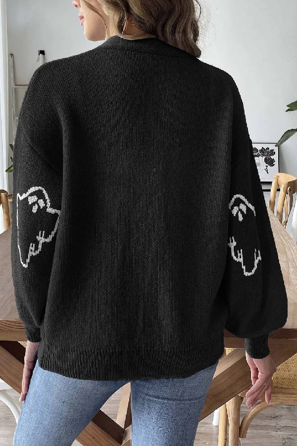 Stilla | Løs afslappet Cartoon Jacquard-jakke